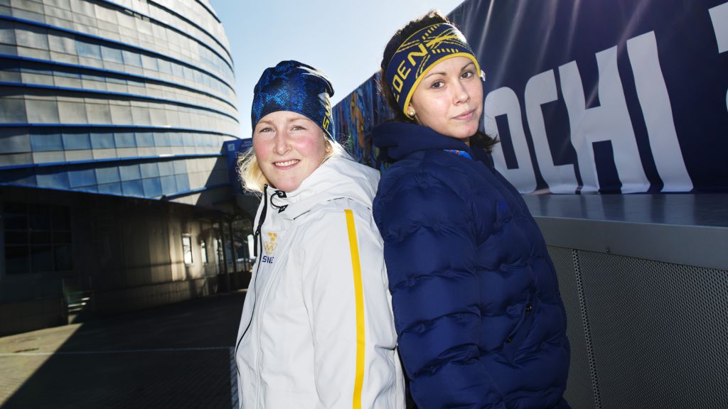 Kim Martin Hasson och Valentina Lizana Wallner vid OS 2014.