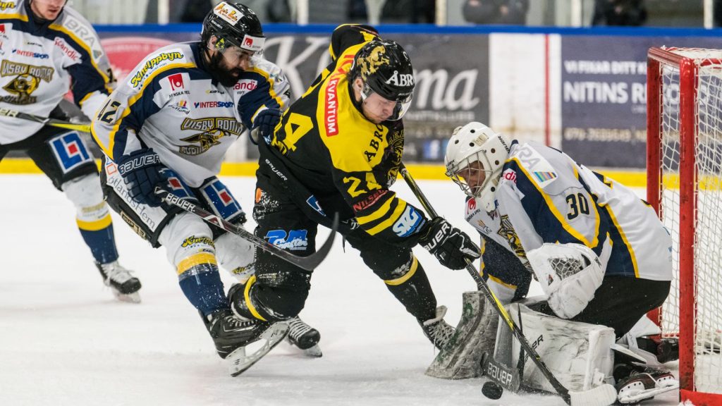 Dennis Fröland under sin tid i Vimmerby i Hockeyettan.