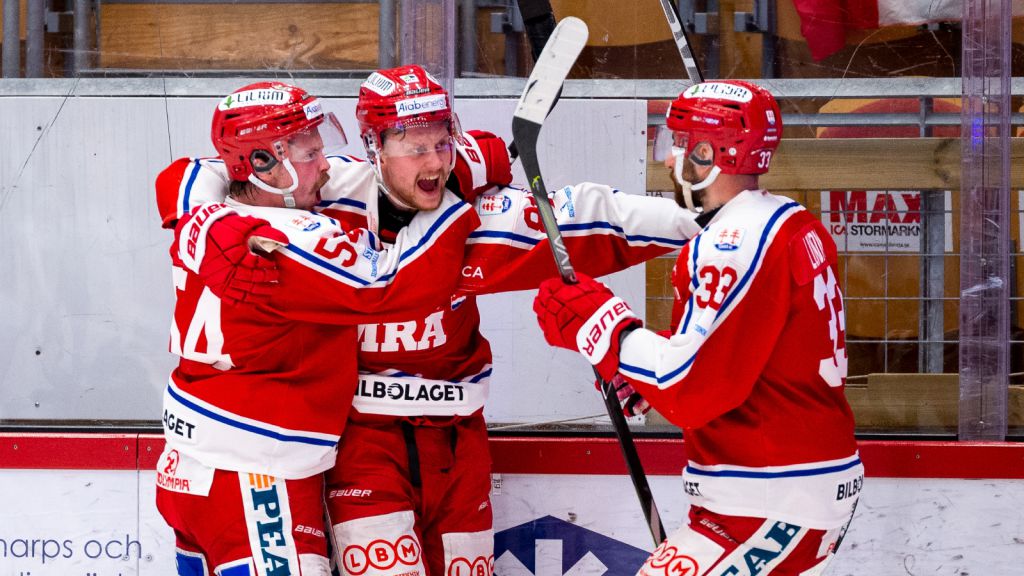Dahlén, Lööke och Lundin jublade ofta under serien mot Västervik.