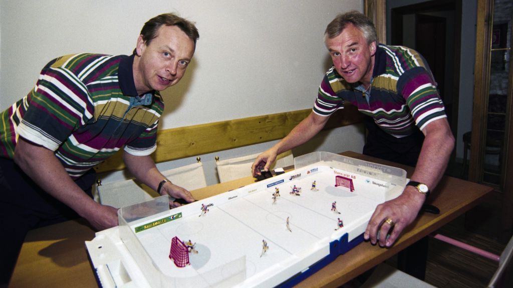 Pär Mårts och Curre Lundmark under OS i Lillehammer 1994.
