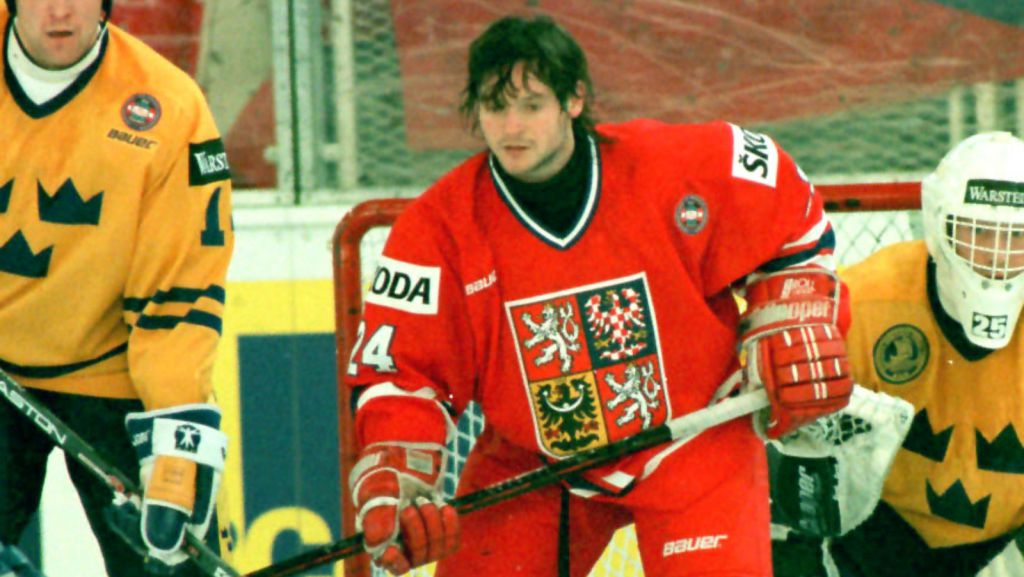 Otakar Vejvoda i en match mot Sverige i VM 1996.