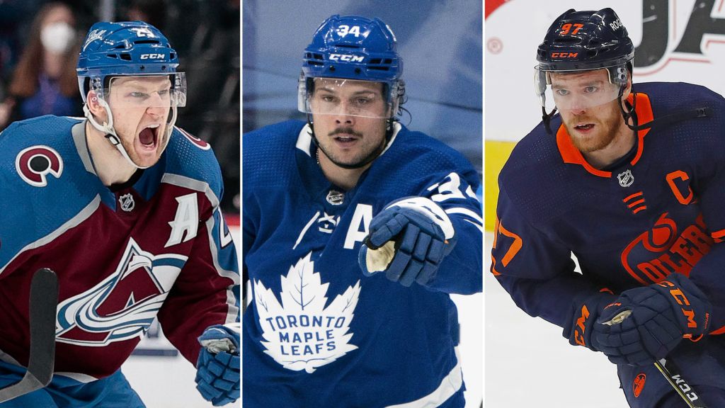 MacKinnon, Matthews och McDavid.