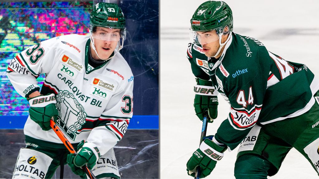 Felix Olsson och Jonatan Harju har hittat bra kemi på isen.