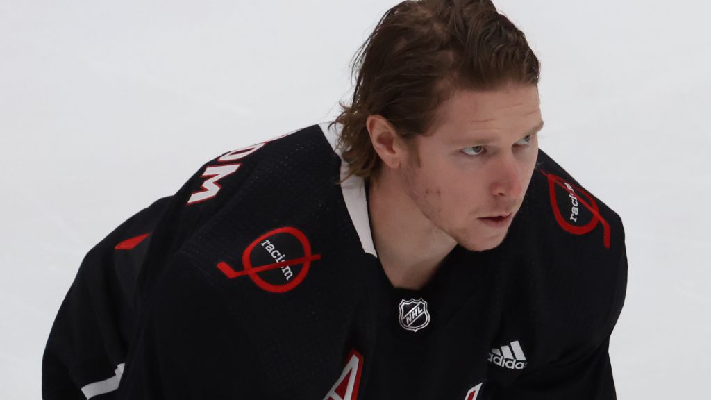 Nicklas Bäckström inför match säsongen 2020/21.