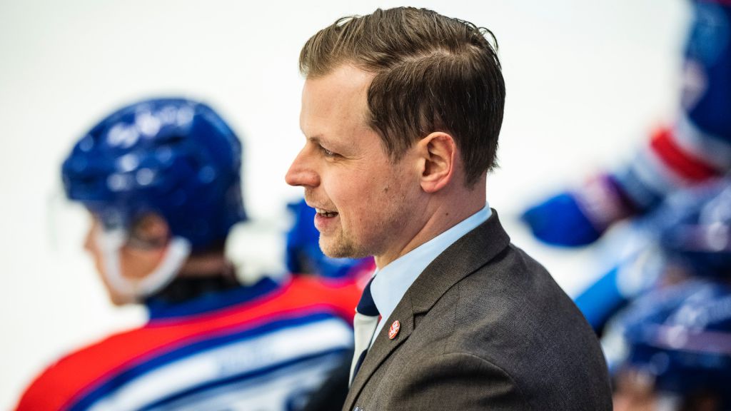 Martin Filander i Oskarshamns näst sista match som slutade i en 7-0 vinst.
