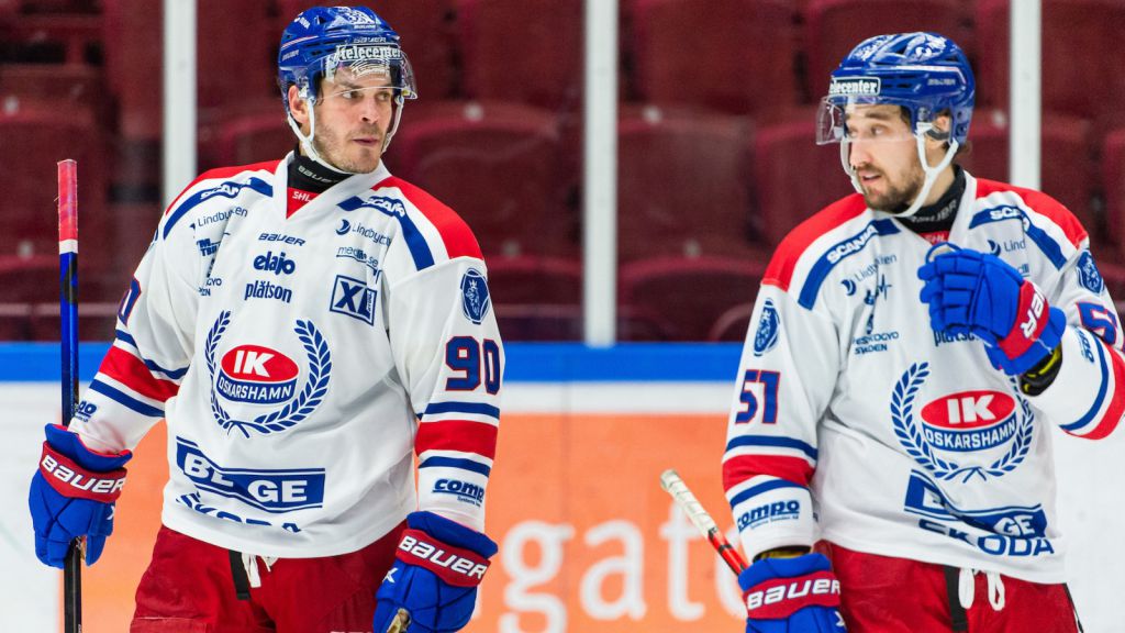 Max Veronneau och Lance Bouma efter en match mot Malmö under våren.
