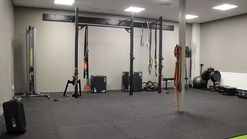 Delar av gymmet.